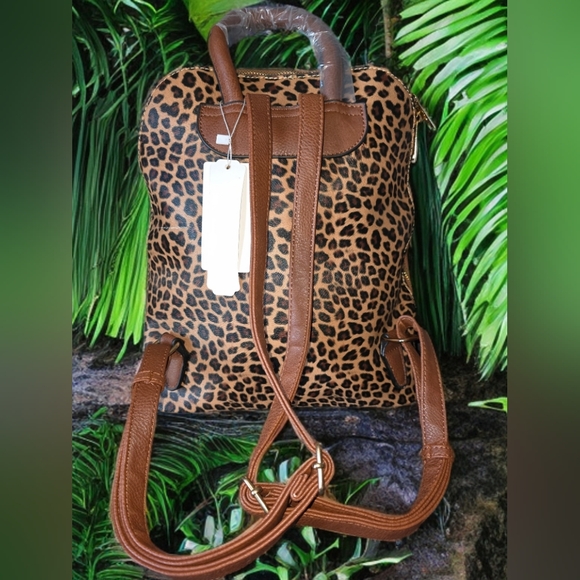 Leopard Print Backpack - Picture 4 of 10